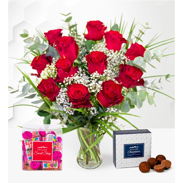 12 Red Roses Treat