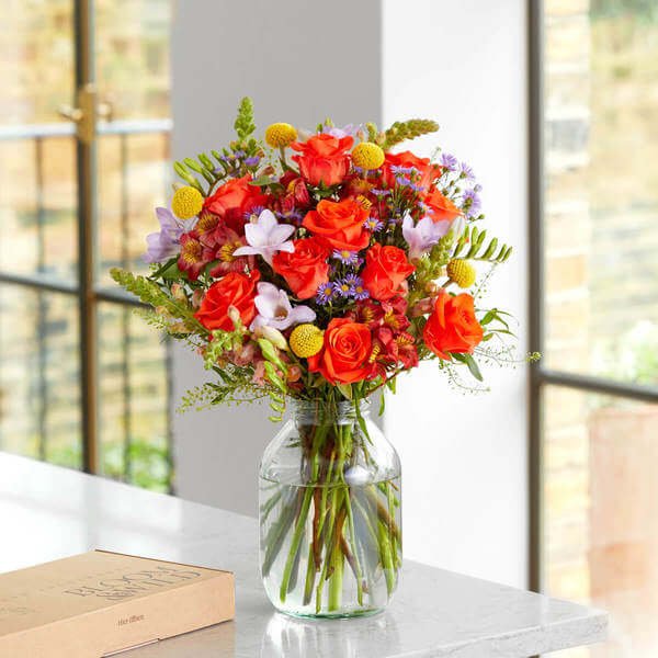 Flowers - Letterbox Flowers - Flower Delivery - Send Flowers - Alstroemeria - Freesia - The Evie XL