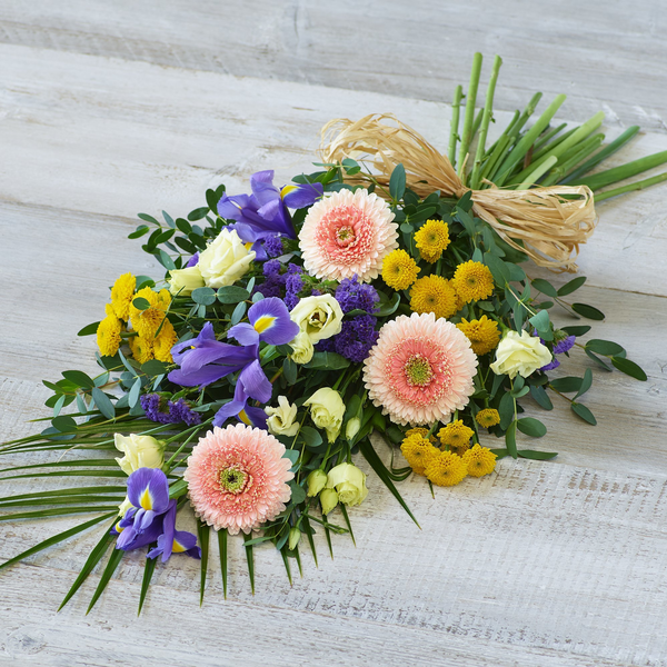 Funeral sheaf made with the finest flowers