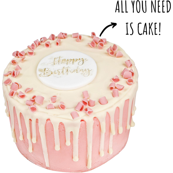 Blushing Pink Birthday Cake