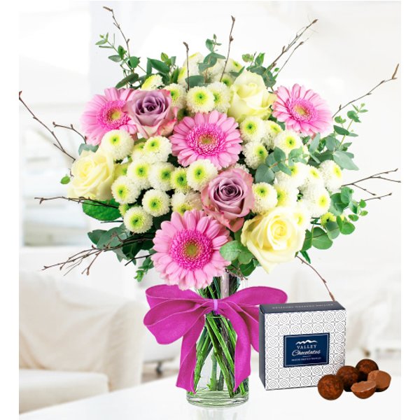 Sent with Love - Free Chocs - Flower Delivery - Next Day Flowers - Flowers UK - Birthday Flowers - Free Chocs