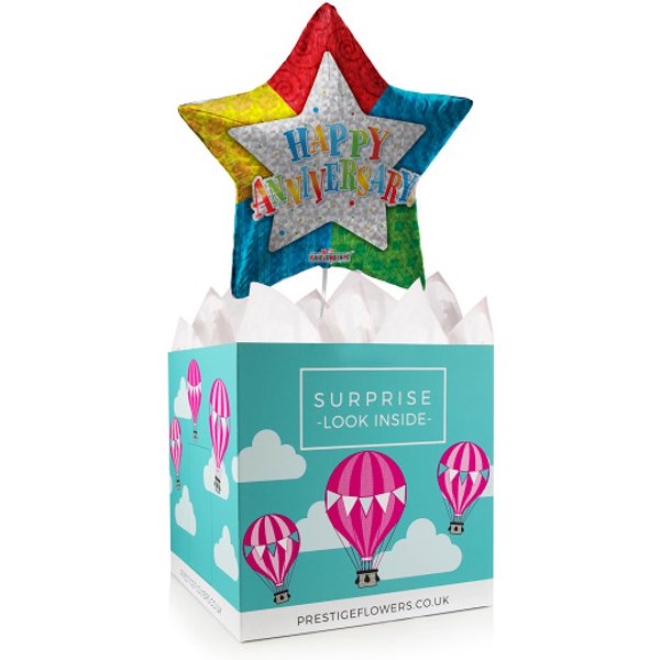 Anniversary Balloon Box - Balloon in a Box Gifts - Anniversary Balloons - Anniversary Balloon Gifts - Balloon Gifts