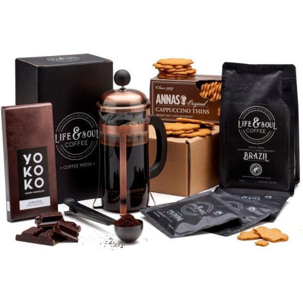 Luxury Cafetiere and Treats Box