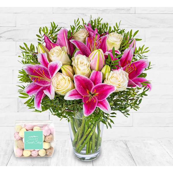 Classic Roses and Lilies Egg Set