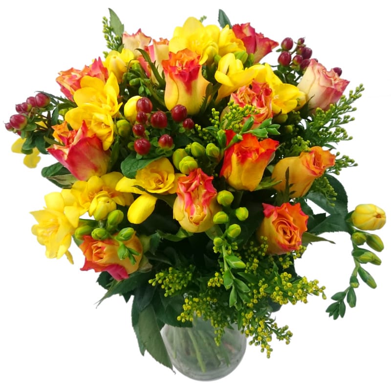 Rose & Freesia | Send Flowers | Free Delivery